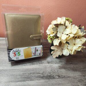 NWT Happy Planner MINI Gold Deluxe Planner Cover